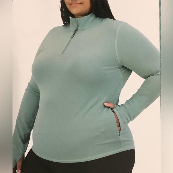 Soybu Women’s Quarter Zip Long Sleeve Athletic Top Mock Neck L NWT (0129) - Picture 1 of 16